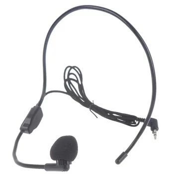 3,5 mm Kištukas Galvos montuojamas laisvų Rankų įrangos Mikrofonas Vadovas Paskaita Kalbos Mic Ausinės
