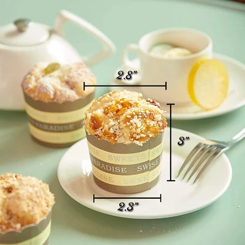 6pcs Modeliavimas Cupcake Dirbtiniai Maisto Pyragas Sumaišyti Netikrų Tortas Modelis Virtuvės Žaislas Apdailos, Aukštos kokybės
