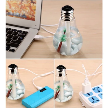 USB Lemputės Drėkintuvas Spalvos Keitimas Naujiena LED Šviesos, Oro Drėkinimo Valytuvas Namų Biuro Automobilių Miegamasis Schoolroom