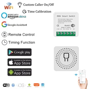 Wifi Smart Šviesos Jungiklis Jungiklis Modulis Laiko Funkcija Smart Gyvenimas/Tuya APP 