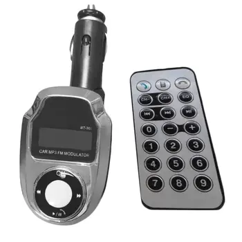 1 Nustato Automobilio Stilius Belaidžio LCD Automobilinis MP3 Grotuvas, Komplektas, laisvų Rankų įranga, FM Siųstuvas Moduliatorius