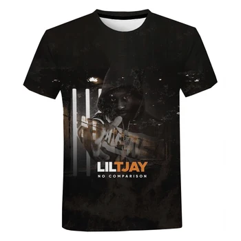 2021 Naujausias Lil Tjay marškinėliai Laisvalaikio Prekės Vyrų vasaros tee Reperis Paaugliams Vyrų, Moterų topai