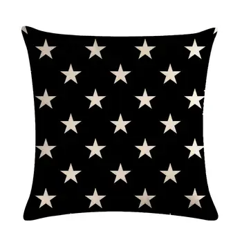 45cm*45cm Geometrinis Pentagram dizaino lino/medvilnės mesti pagalvių užvalkalus sofos pagalvėlė padengti namų dekoratyvinės pagalvės