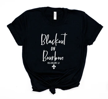Moterų Bachelorette Šalis Marškinėliai Bourbon Street Blackout apie Bourbon Bachelorette Marškinėliai Atitikimo Tees Nuotaka marškinėliai