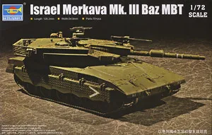 Trimitininkas 1/72 mastelis bakas modeliams 07104 Izraelio Mekawa Mk.III Baz pagrindinis tankas