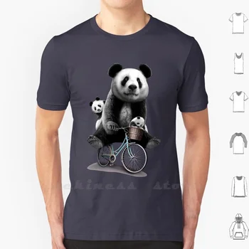 Angin Petang Marškinėliai Vyrų, Moterų, Paauglių Medvilnės S - 6Xl Panda Panda Bear Puodeliai Mielas Žavinga Gimtadienio Juokinga
