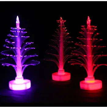 Kalėdų Eglutė Naktį Šviesos Spalvinga Flash Naktį Lempos Darbalaukio Papuošalai Elektroninis Galingumo Lemputės Apšvietimas Kalėdinė Dekoracija