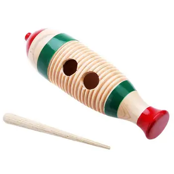 Mediniai Guiro Plaktuku Stick Vaikams, Vaikų Žuvies Formos Muzikos Instrumentas Ritmui Žaislas