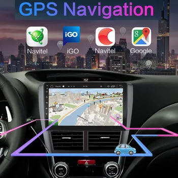 JOYINCAR 2Din Automobilių Multimidia Android 9.1 už Subaru Forester Radijo, GPS Navigacija, WiFi Autoradio Stereo OBD DVR USB SWC DAB+ 9in