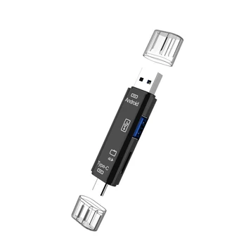 USB 2.0 Kortelių Skaitytuvas High Speed Multi-card Rašytojas Adapteris C Tipo Kortelių Skaitytuvas Micro SD Atminties Reader For Micro SD TF OTG Jungtis