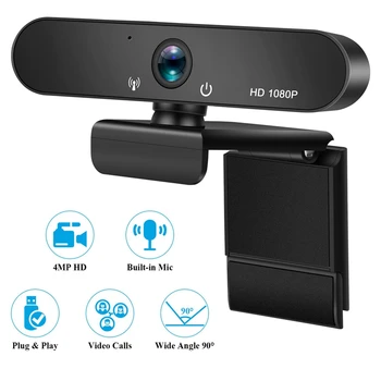 USB Kamera, 1080P 30Fps Full HD Kompiuterio Kamera su Mikrofonu 
