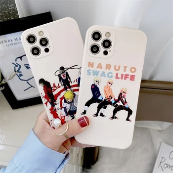 Prabangių Japonijos Anime Naruto Akatsuki Skausmas Telefono dėklas skirtas IPhone 11 12 Pro X XS Max XR 7 8Plus SE2 Animacinių filmų Minkštas Silicon Cover Coque