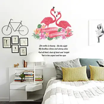 CHZLL 1pc PVC Mielas Flamingo Apdailos Lipdukai, Popieriniai Lipdukai Pack 