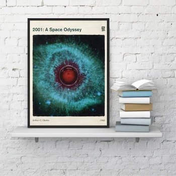 2001:A Space Odyssey Vidutinio Literatūros Knygos Viršelio Plakatas Ir Spausdinimo Filmą iliustracija Plakatas Sci Fi Meno Tapybos Drobės Namų Dekoro