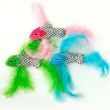 Katžolių Žuvų Interaktyvūs Žaislai Tikroviška, Minkšta Pūkinė, Labai Dirbtinis Žuvų Katę Kramtyti Žaislas Žuvų Lėlės Pet Products