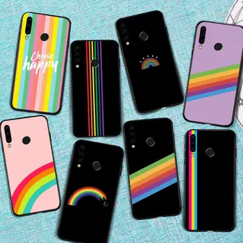 Rainbow Art Mergaitė Širdies Estetika Telefoną Atveju Huawei Honor peržiūrėti 7a5.45inch 7c5.7inch 8x 8a 8c 9 9x 10 20 10i 20i pro lite