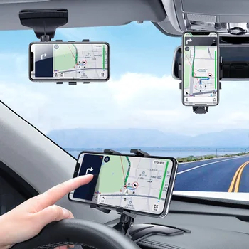 Daugiafunkcis Mobiliojo Telefono Laikiklis Automobilyje Mobiliojo Telefono Laikiklis Reguliuojamas 360 Laipsnių Besisukantis GPS Laikiklis, Universalus Telefono Stovas