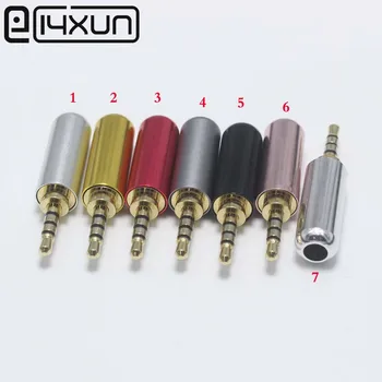 EClyxun 10vnt 2,5 mm 4 polių Stereo male remontas ausinių lizdas Lydmetalis kabelio adapteris jungtis, audio plug jungtys