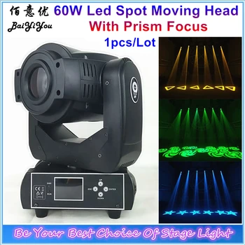 Rodyti Šalies Baras 60w Led Spot Light DMX512 Juda Galvos Šviesos diodų (LED) 60w RGBW Vietoje Šviesos Su Powercon Sukimosi Gobo Prizmę