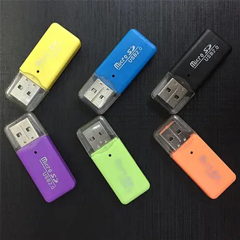 1pc Mini 480Mbps USB, SD/MMC Atminties Kortelės Skaitytuvą, Skirtą Kompiuterį Nešiojamas USB Kortelė