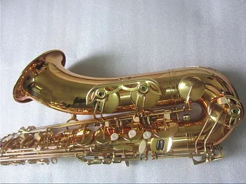 Naujas aukštos kokybės tenoras saksofonas Aukso tenoras saksofonas pilna priedai Kandiklį ir byla