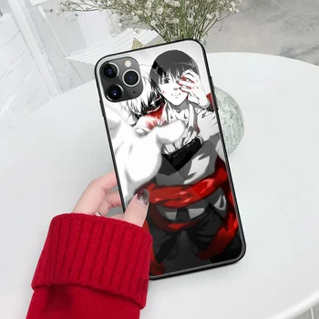 Case for iphone xr grūdinto stiklo dangtis anime tokoyo ghouls atveju iphone 6 6s 7 8 plus x xr xs max 11 pro max 