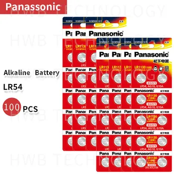 100vnt Originali didmeninė PANASONIC LR54 189 10TN L1131 SR1130 G10 V10GA 389 Alkaline Button Cell Monetos Baterija Nemokamas Pristatymas