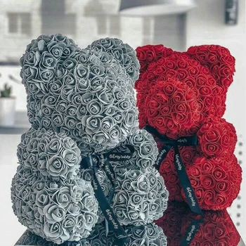 40 cm rožes moterų Valentino Diena, vestuvių dovanų dėžutėje namų dekoro