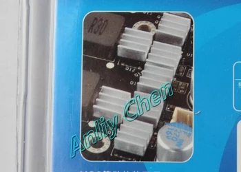 100 VNT. DAUG Aliuminio Heatsink MOS IC Chipset DDR VGA RAM Atminties 6.35 mm*6,3 mm*3,5 mm