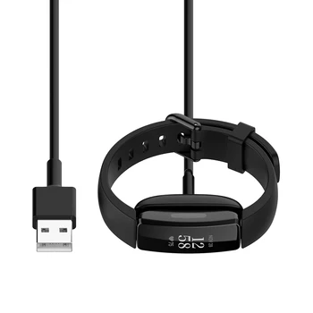 Greito Įkrovimo Kabelis Ciferblatas Laikrodis Pateikti 1m USB Madinga Fitbit Insprire 2 Smart Apyrankę Įkroviklio Laido