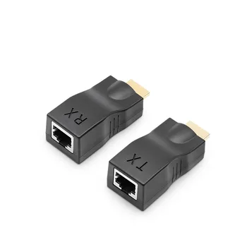 HDMI extender 30 metrų, vieno pavedimu hdmi, high-definition tinklas, rj45 signalo stiprintuvas siųstuvas 4K
