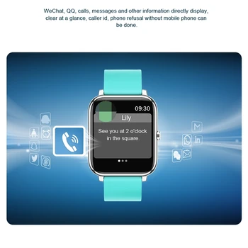 2021 Naujas P2 Smart Watch Vyrų Ir Moterų Fitneso Apyrankės Širdies ritmo Miego Stebėjimo Sporto Smart Stebėjimo Smartwatch 