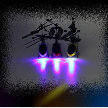 RC Drone Plaukioja Sraigtasparnis su Nuotolinio Valdymo Plokštumos Indukcijos Orlaivio Lydinio Sraigtasparnis 3 Baterijos LED Šviesos Žaislai, Dovanos Vaikams