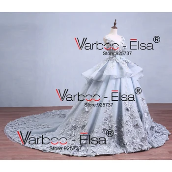 Prabangūs Nėrinių Aplikacijos Kamuolys Suknelė Vestuvių Suknelės Matyti Per Nugaros Pakopų Plius Dydis Vestuvių Suknelės 2018 Vestido De Noiva De Renda