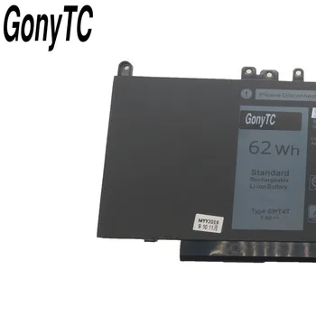 GONYTC 6MT4T Naujas 6MT4T Nešiojamas Baterija Dell Latitude E5470 E5570 Sąsiuvinis 15.6