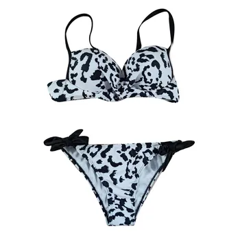 CHAMSGEND 2019 Moterų Leopard Kratinys Nustatyti Vasaros Seksualus Bikini Push-Up Pad Maudymosi Kostiumėliai, Paplūdimio Nustatyti Poliesteris Nustatyti Mar1