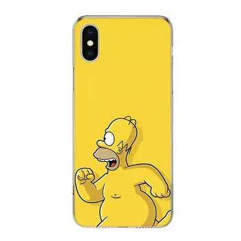 Juokinga Homer J. Simpson Padengti Telefono dėklas Skirtas Iphone 11 12 Mini Pro 7 6 X 8 6S Plus XS MAX + XR 5S SE 10 9 Str TPU Coque 