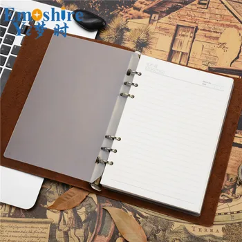 Oda Notebook Viršutinis Sluoksnis Odos A5 Verslo Palaidų lapų Sąsiuvinis Išskirtinį Dienoraštis Knyga Subhand Sąskaitą pagal Užsakymą Atspausdintas LOGOTIPAS N153