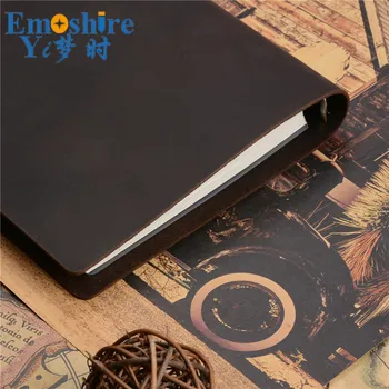 Oda Notebook Viršutinis Sluoksnis Odos A5 Verslo Palaidų lapų Sąsiuvinis Išskirtinį Dienoraštis Knyga Subhand Sąskaitą pagal Užsakymą Atspausdintas LOGOTIPAS N153