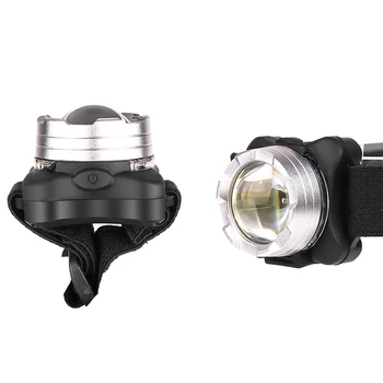 ZK20 Dropshipping LED Žibintai COB LED Žibintų USB Įkraunamas Žibintas atsparus Vandeniui, Built-in Baterijos Raudona ir Balta Šviesa