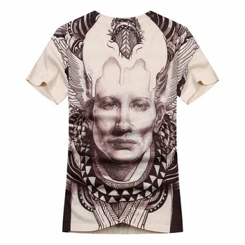 2018 m. Vasaros Naują Mens 3D T Marškinėliai Spausdinami trumpomis Rankovėmis T-shirt Greitai džiūsta Kvėpuojantis T-shirt Prekės Tshirts Drabužiai