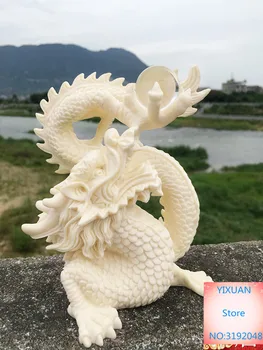 Dramblio kaulo vaisių laimingas drakonas kelia laimingas, žaisti dragon pearl namų puošybai office ornamentu