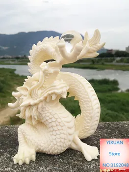 Dramblio kaulo vaisių laimingas drakonas kelia laimingas, žaisti dragon pearl namų puošybai office ornamentu