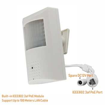 ENSTER SONY IMX323 1080P PIR Tipo Slaptas PoE TF Card &FTP, Vaizdo Garso Įrašymo IP Kameros 940nm Nematomas Naktinis Matymas, LED