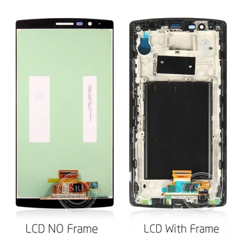 Ekranas LG G4 LCD Jutiklinis Ekranas skaitmeninis keitiklis su Rėmu Originalus 5.5 colių H810 H811 Dual H818 Juoda