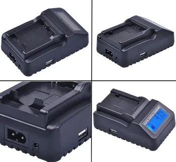 Baterijos Kroviklis skirtas Panasonic HDC-SD20, HDC-SD100, HDC-SD200, HDC-SD600, HDC-SD700, HDC-SD707, HDC-SDT750, HDC-TM750 vaizdo Kamera