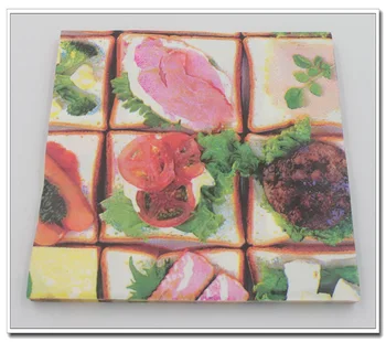 [RainLoong] Daržovių Vakarienė Servetėlės Taikymo ir Atspausdintas Funkcija Popierinės stalo Servetėlės 33cm*33cm 1 pakelis (20pcs/pak)
