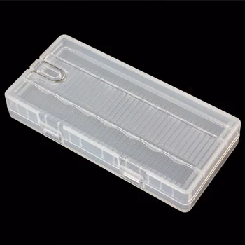 2vnt/daug Soshine Nešiojamų Skaidri Kieto Plastiko AA Baterijos Atveju Turėtojas Laikymo Dėžutė su Kablio Laikiklis, skirtas 8 x AA Baterijos