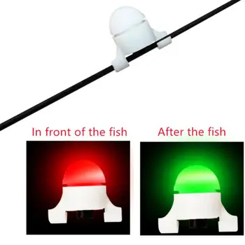 Elektroninių Žvejybos LED Šviesos Žvejybos Sukandimas Signalizacija, Žvejybos Linijos Įrankius, Perspėjimo Indikatorius Lazdele Patarimas Karpis Naktį Žvejybos Auto Pripažinimo