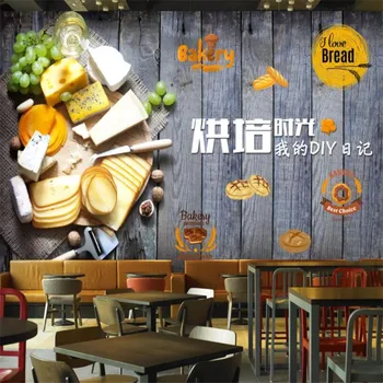 Pasirinktinius nuotraukų wallpaper HD rankomis dažyti Vakarų maisto restoranas, fonas restoranas tapetai, freskos virtuvės sienos popieriaus